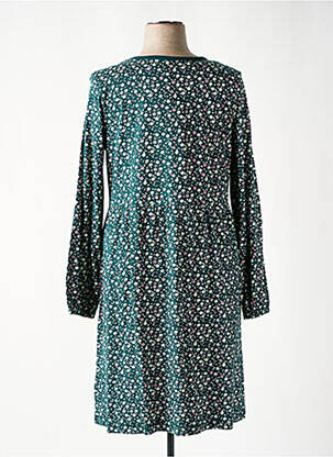 Rochie midi imprimeu fantezie mâneci lungi verde SHEEGO femeie