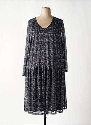 Rochie midi croială fluidă mâneci lungi gri SHEEGO femeie
