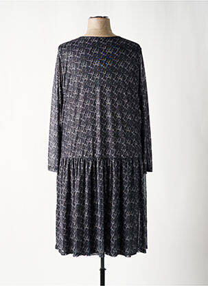 Rochie midi croială fluidă mâneci lungi gri SHEEGO femeie