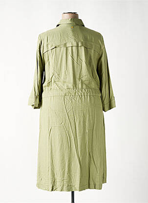 Rochie midi mâneci 3/4 mâneci 3/4 verde SHEEGO femeie