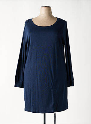 Rochie midi mâneci lungi mâneci lungi albastru SHEEGO femeie