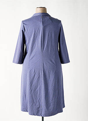 Rochie midi mâneci 3/4 mâneci 3/4 albastru SHEEGO femeie