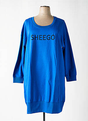 Rochie pulover albastru SHEEGO femeie