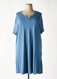Rochie midi mâneci scurte mâneci scurte albastru SHEEGO femme