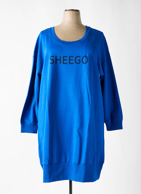 Rochie pulover albastru SHEEGO femeie