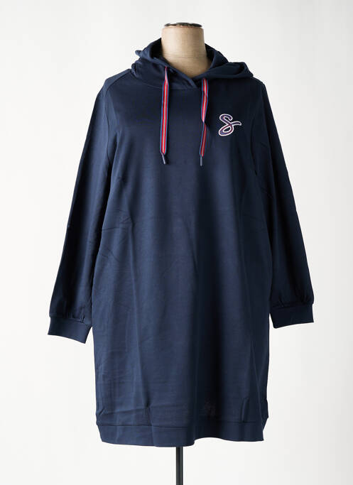 Rochie midi mâneci lungi mâneci lungi albastru SHEEGO femme