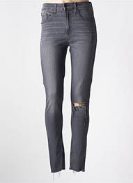 Blugi skinny efect uzat decolorat talie înaltă gri LEVIS femme