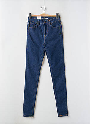 Blugi skinny țesătură brută talie înaltă albastru LEVI'S femeie