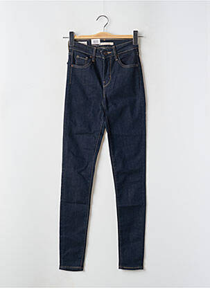 Blugi skinny țesătură brută talie înaltă albastru LEVI'S femeie