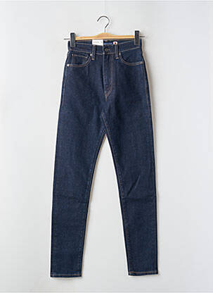 Blugi skinny țesătură brută talie înaltă albastru LEVI'S femeie