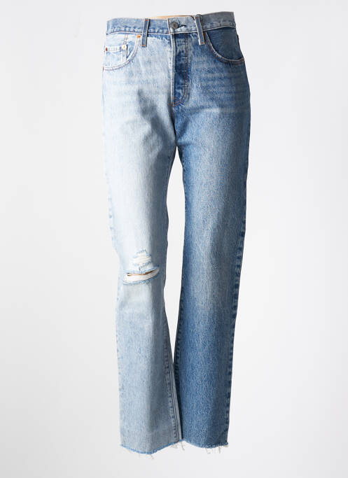 Blugi cu croială dreaptă albastru LEVIS femeie