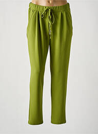 Pantalon drept țesătură crep mărime normală verde EGO femme