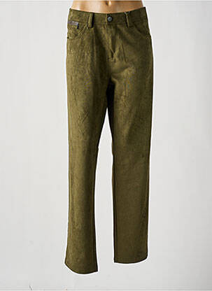 Pantalon slim elasticitate mărime normală verde GEVANA femeie