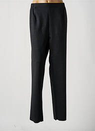 Pantalon drept talie elastică mărime normală negru GEVANA femme
