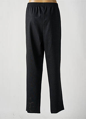 Pantalon drept talie elastică mărime normală negru GEVANA femeie
