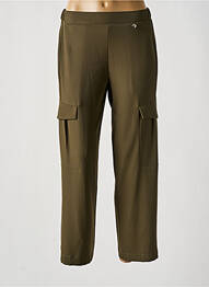 Pantalon cargo talie elastică mărime normală verde LOLITAS & LOLOS femme