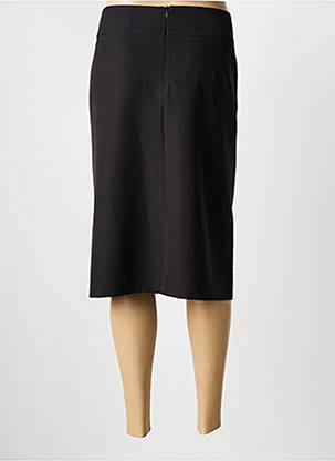 Fustă midi talie cu cleme negru ESTEL COLLECTION femeie