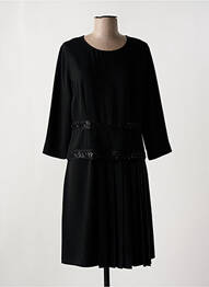 Rochie scurtă închidere cu fermoar la spate mâneci lungi negru ALAIN MURATI femme