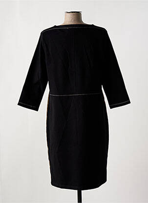 Rochie midi țesătură crep mâneci lungi negru CHRISTINE LAURE femeie