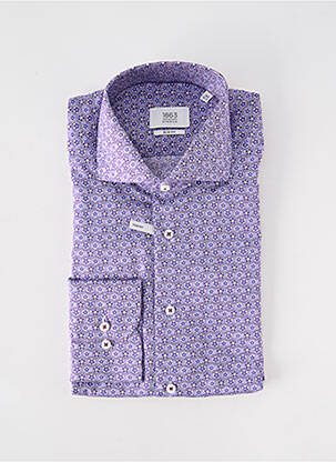 Cămașă cu mâneci lungi violet ETERNA bărbat