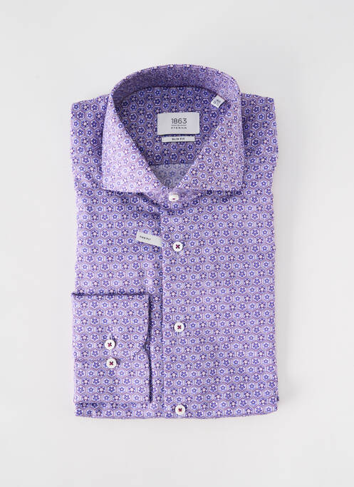 Cămașă cu mâneci lungi violet ETERNA bărbat