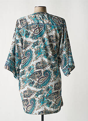 Jachete kimono guler petrecut albastru LARA-ETHNICS femeie