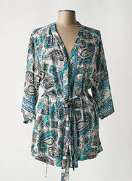 Jachete kimono imprimeu paisley albastru LARA-ETHNICS femme