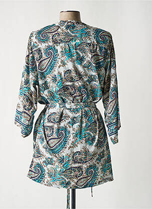 Jachete kimono guler petrecut albastru LARA-ETHNICS femeie
