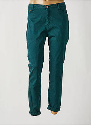 Pantalon slim talie înaltă talie înaltă verde MAYJUNE femeie