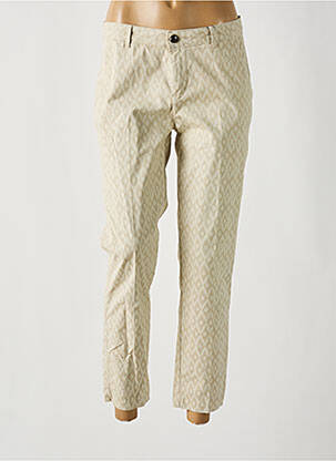 Pantalon 7/8 elasticitate mărime normală bej MAYJUNE femeie