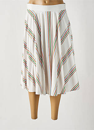 Fustă midi alb OTTOD'AME femeie