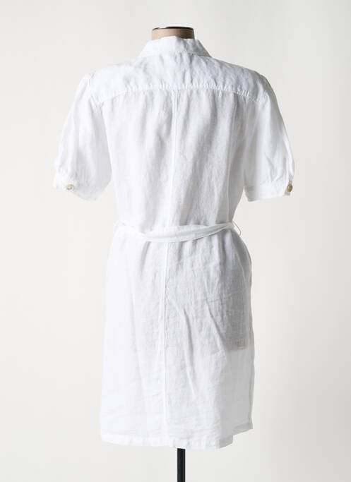 Rochie scurtă alb 120% LINO femeie