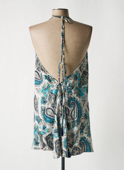 Tunică mâneci lungi albastru LARA-ETHNICS femeie