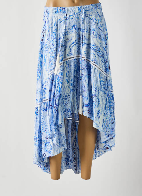 Fustă lungă albastru PHO femeie