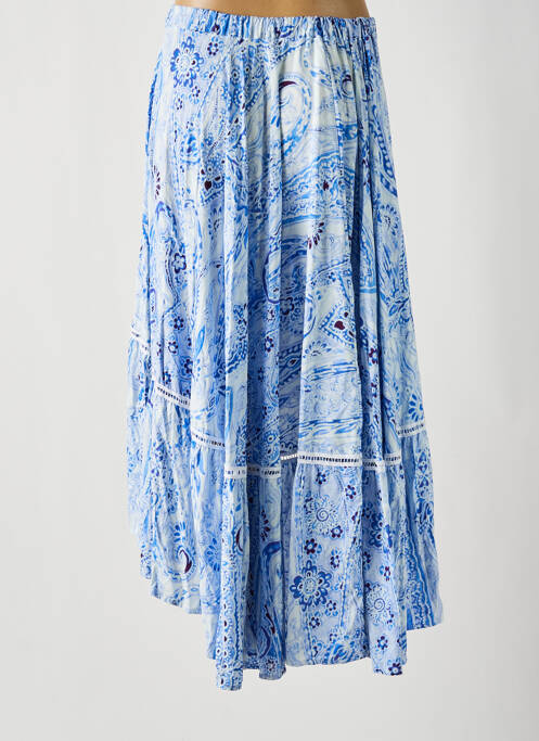 Fustă lungă albastru PHO femeie