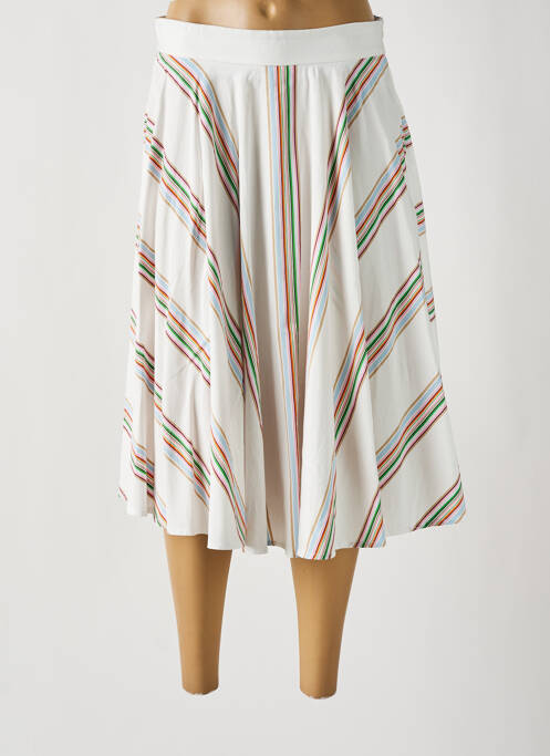 Fustă midi alb OTTOD'AME femeie