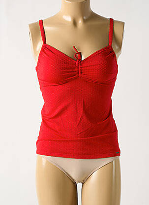 Sutien de costum de baie roșu GRAIN DE SABLE femeie