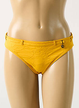 Chiloți de baie efect material satinat chiloți galben GRAIN DE SABLE femme