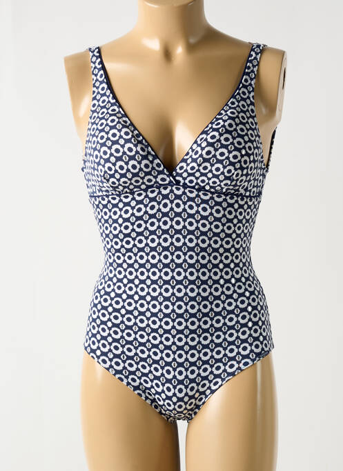 Costum de baie dintr-o singură piesă albastru GRAIN DE SABLE femeie