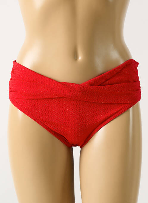 Chiloți de baie roșu GRAIN DE SABLE femeie