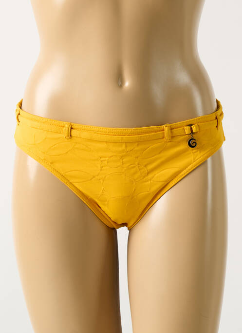 Chiloți de baie galben GRAIN DE SABLE femeie