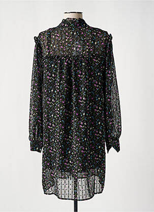 Rochie scurtă croială fluidă mâneci lungi negru MOLLY BRACKEN femeie