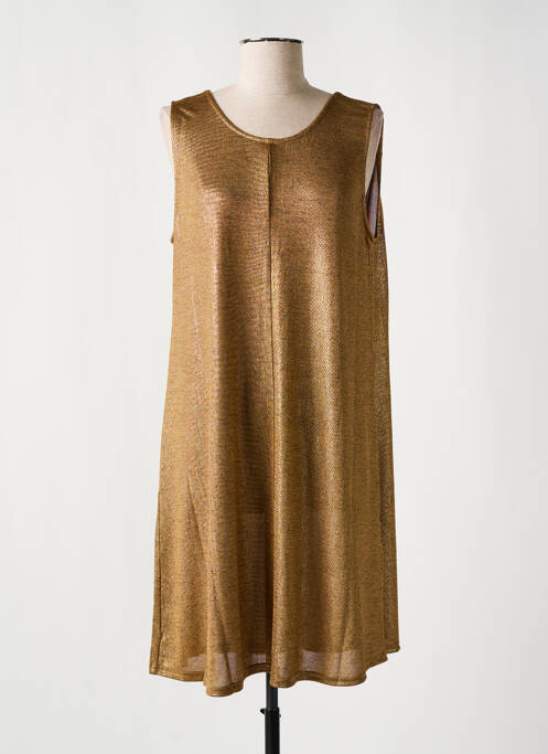 Rochie midi auriu MOLLY BRACKEN femeie