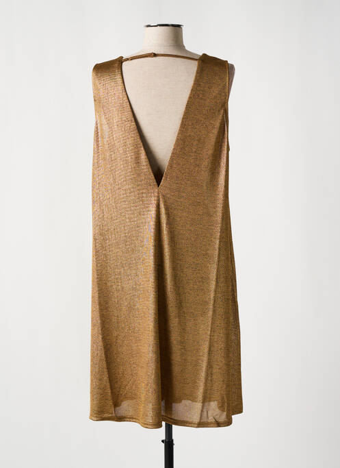 Rochie midi auriu MOLLY BRACKEN femeie