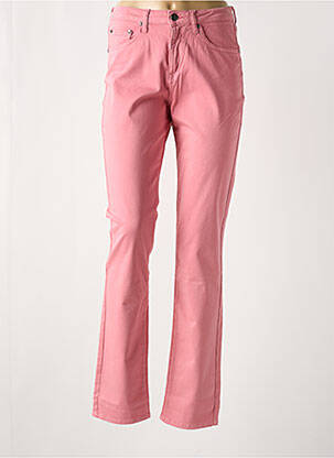 Pantalon drept roz KANOPE femeie