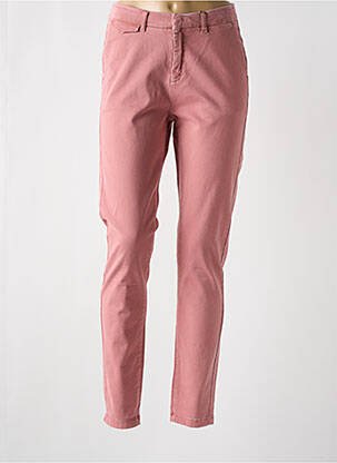 Pantalon chino roz ICHI femeie