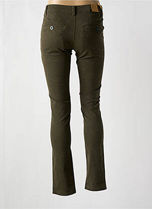 Pantalon chino țesătură poplin mărime normală verde LEEYO JEANS femeie