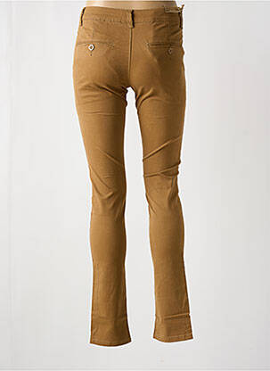 Pantalon chino țesătură poplin mărime normală maro LEEYO JEANS femeie