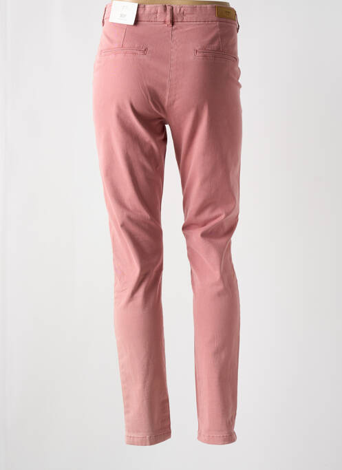 Pantalon chino roz ICHI femeie