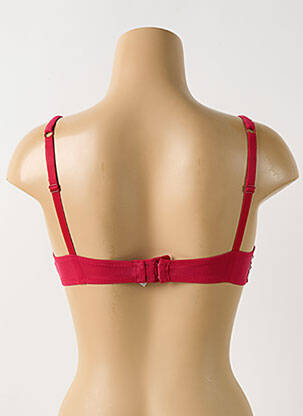 Sutien efect material satinat top sutien modelat roșu PIEGE femeie